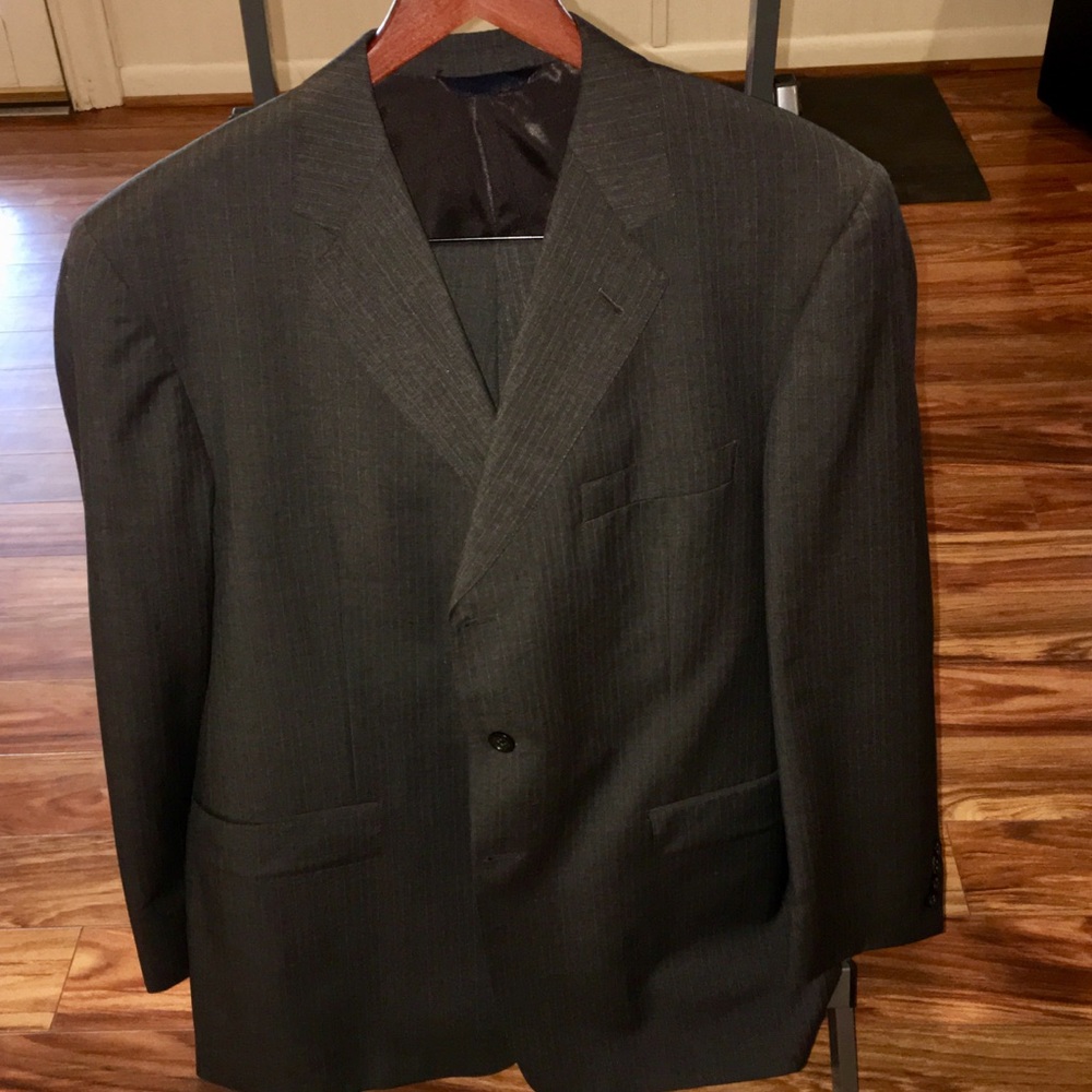 Men’s Custom Tailored 46R Burberry Pinstripe Suit